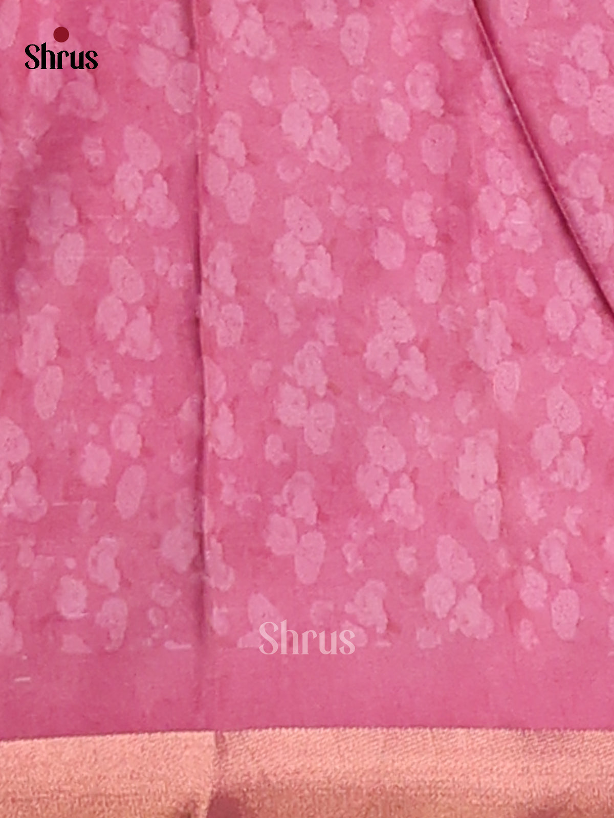 Grey & Pink- Semi Matka Saree - Shop on Shrus.com