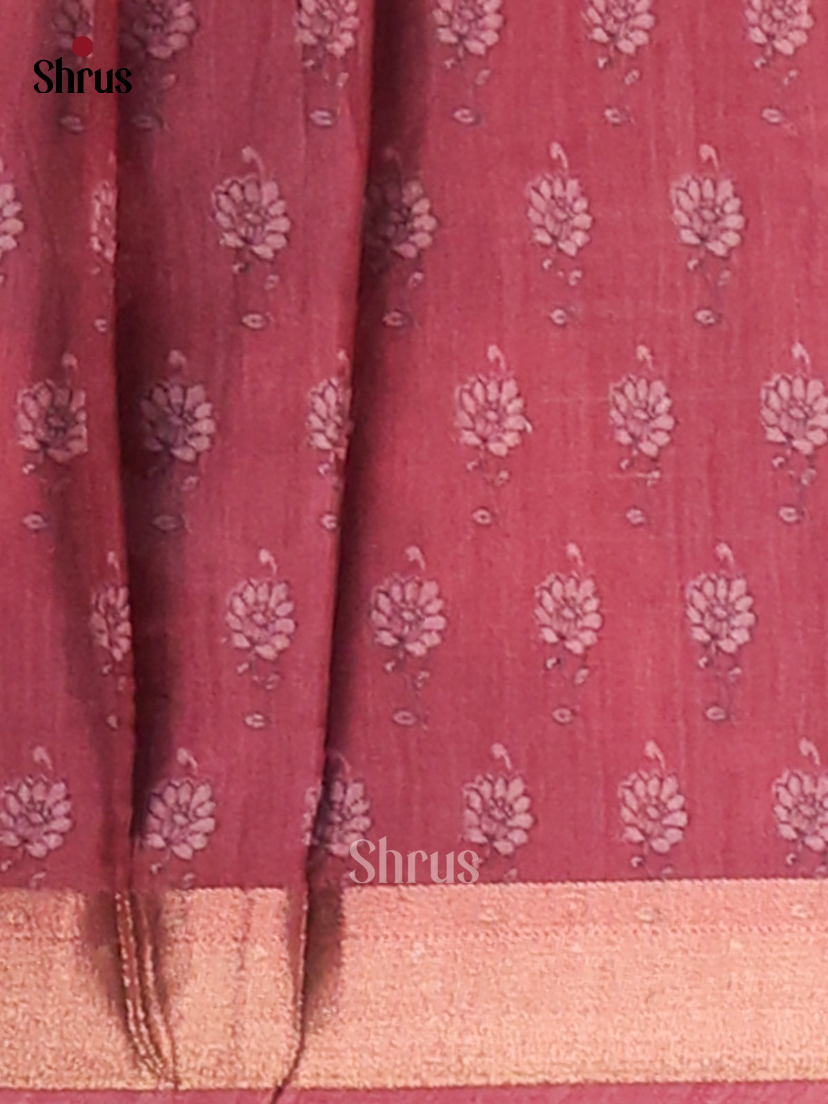 Blu e& Maroon- Semi Matka Saree - Shop on Shrus.com