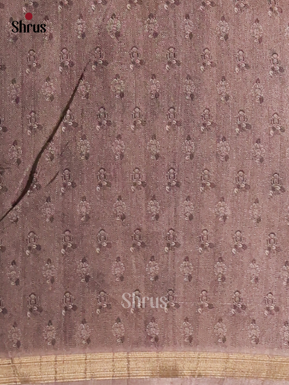 Cream & Grey- Semi Matka Saree - Shop on Shrus.com