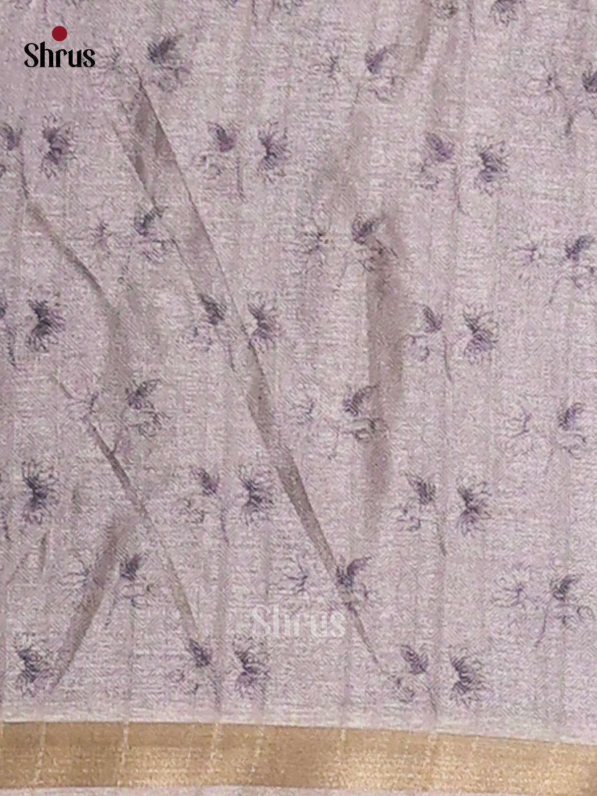 Cream & Grey- Semi Matka Saree - Shop on Shrus.com