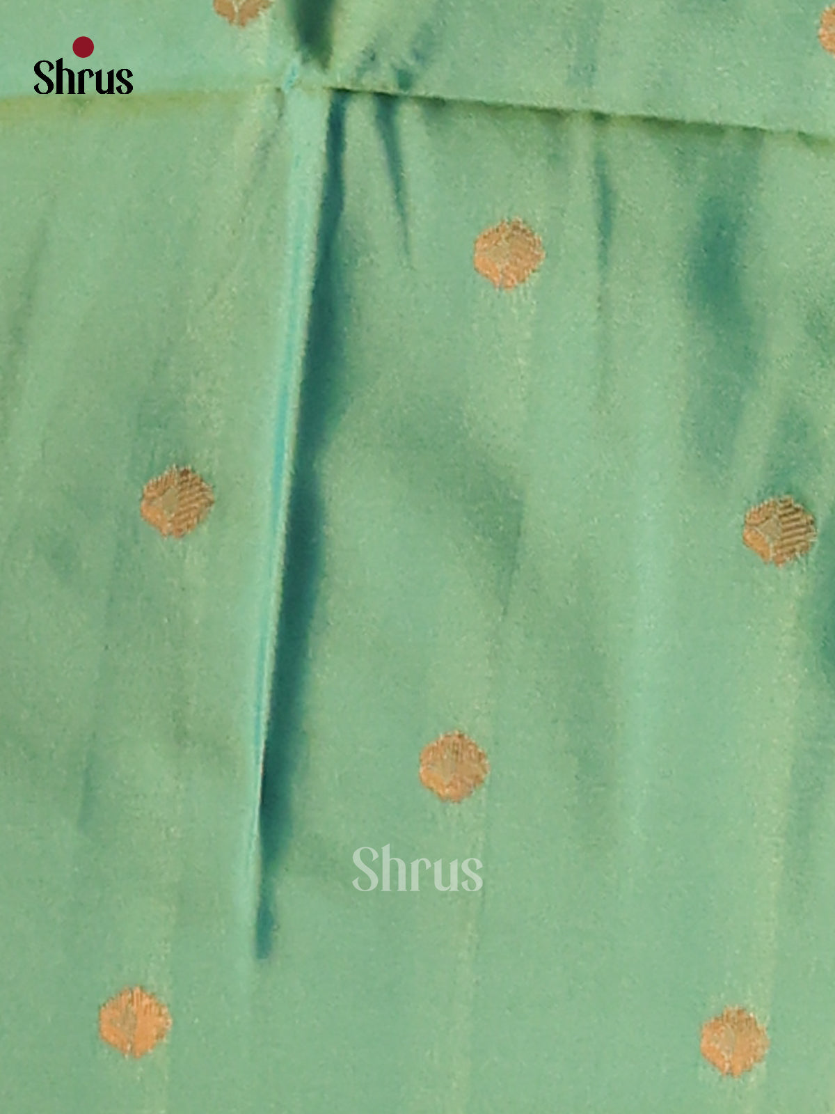 Orange & Green - Semi Softsilk Saree - Shop on Shrus.com