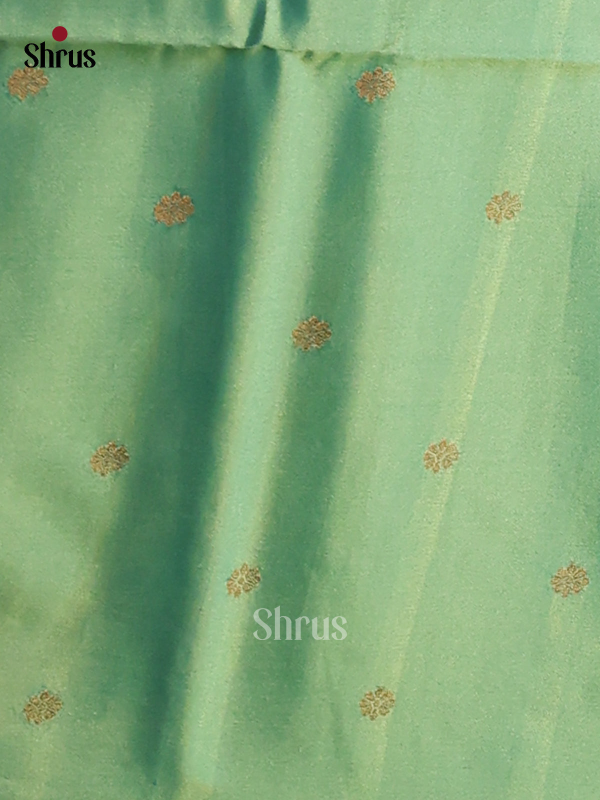 Orange & Green- Semi Softsilk Saree - Shop on Shrus.com