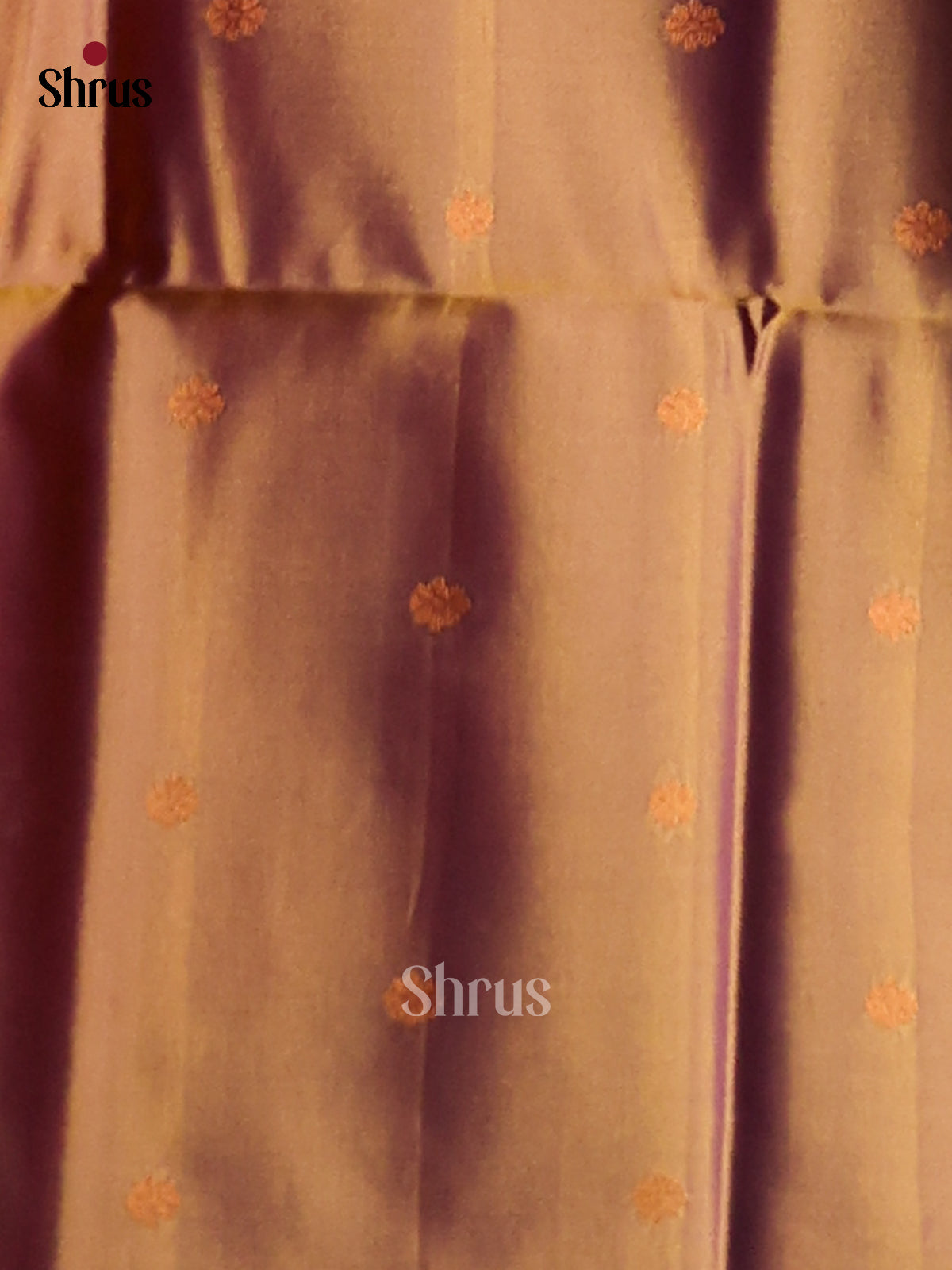 Orange & Green - Semi Softsilk Saree - Shop on Shrus.com