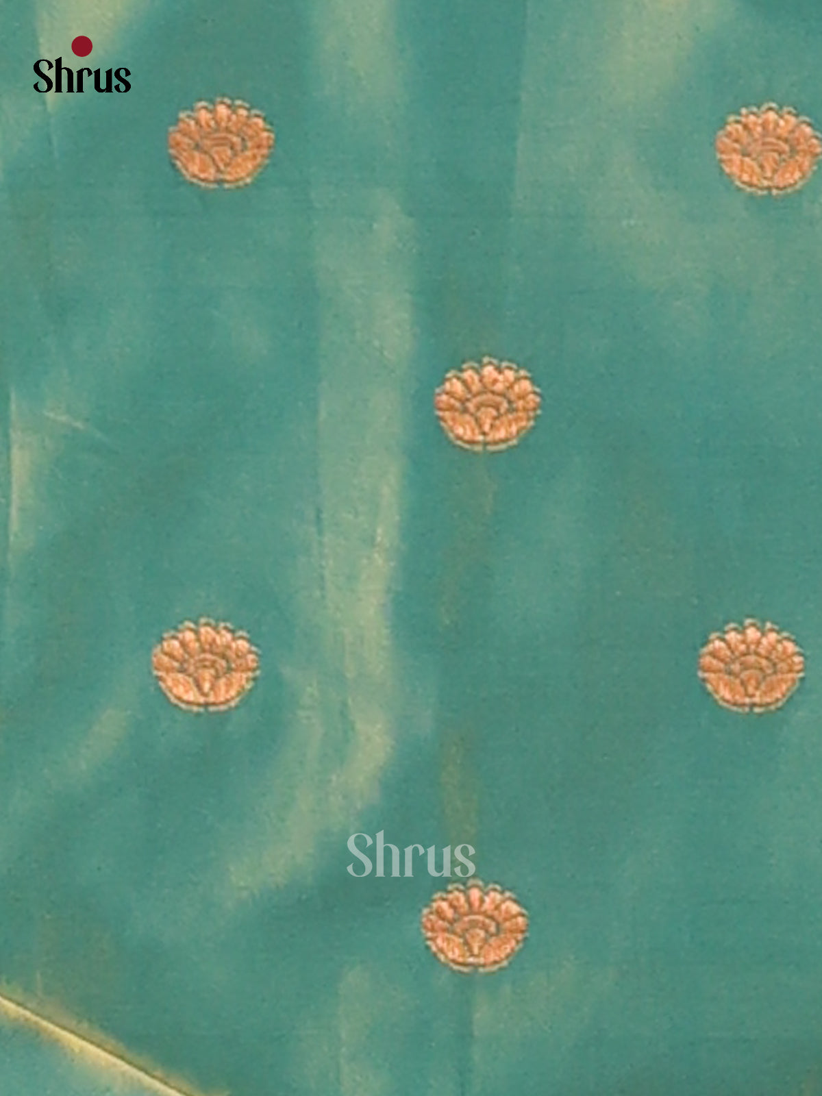 Orangish Pink & Green - Semi Softsilk Saree - Shop on Shrus.com