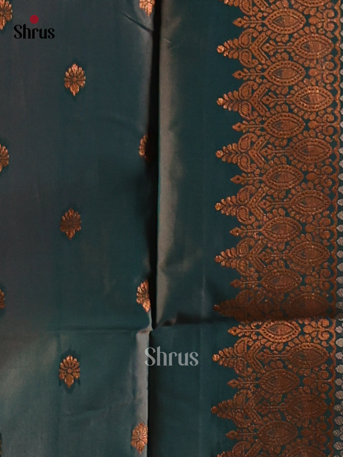 Blue - Semi Softsilk Saree - Shop on Shrus.com