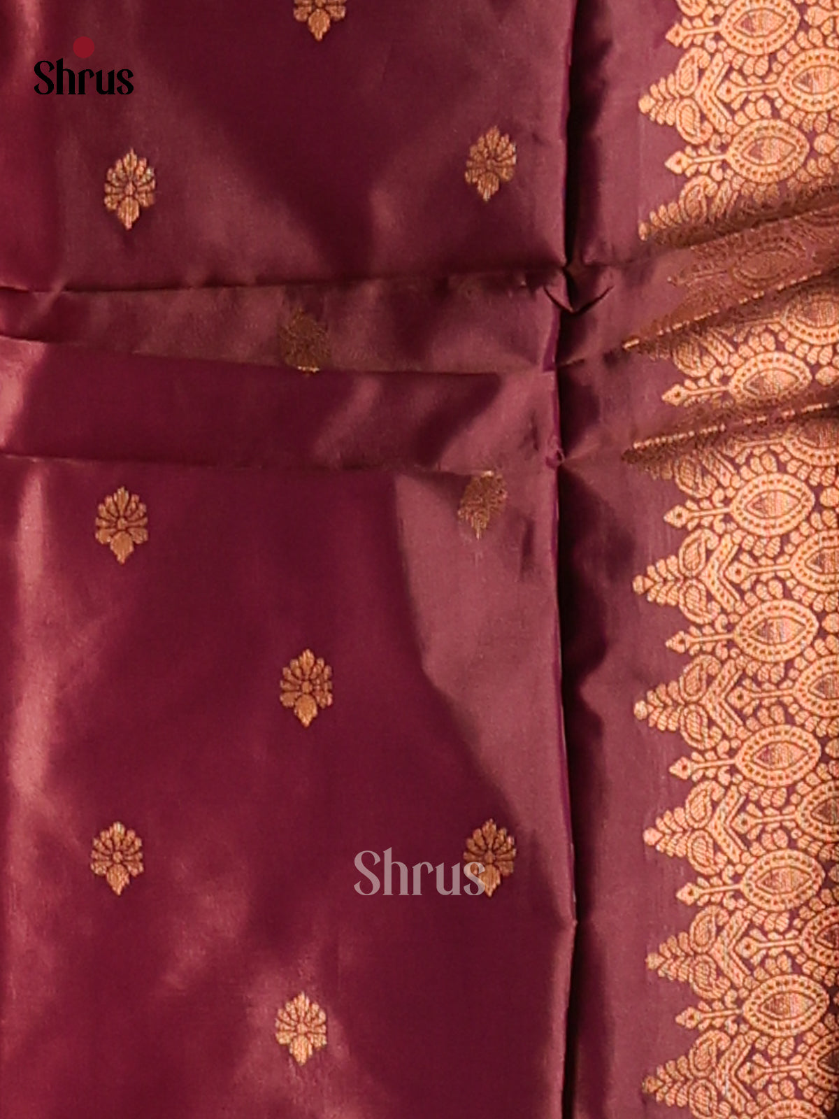 Arakku Maroon- Semi Softsilk Saree - Shop on Shrus.com