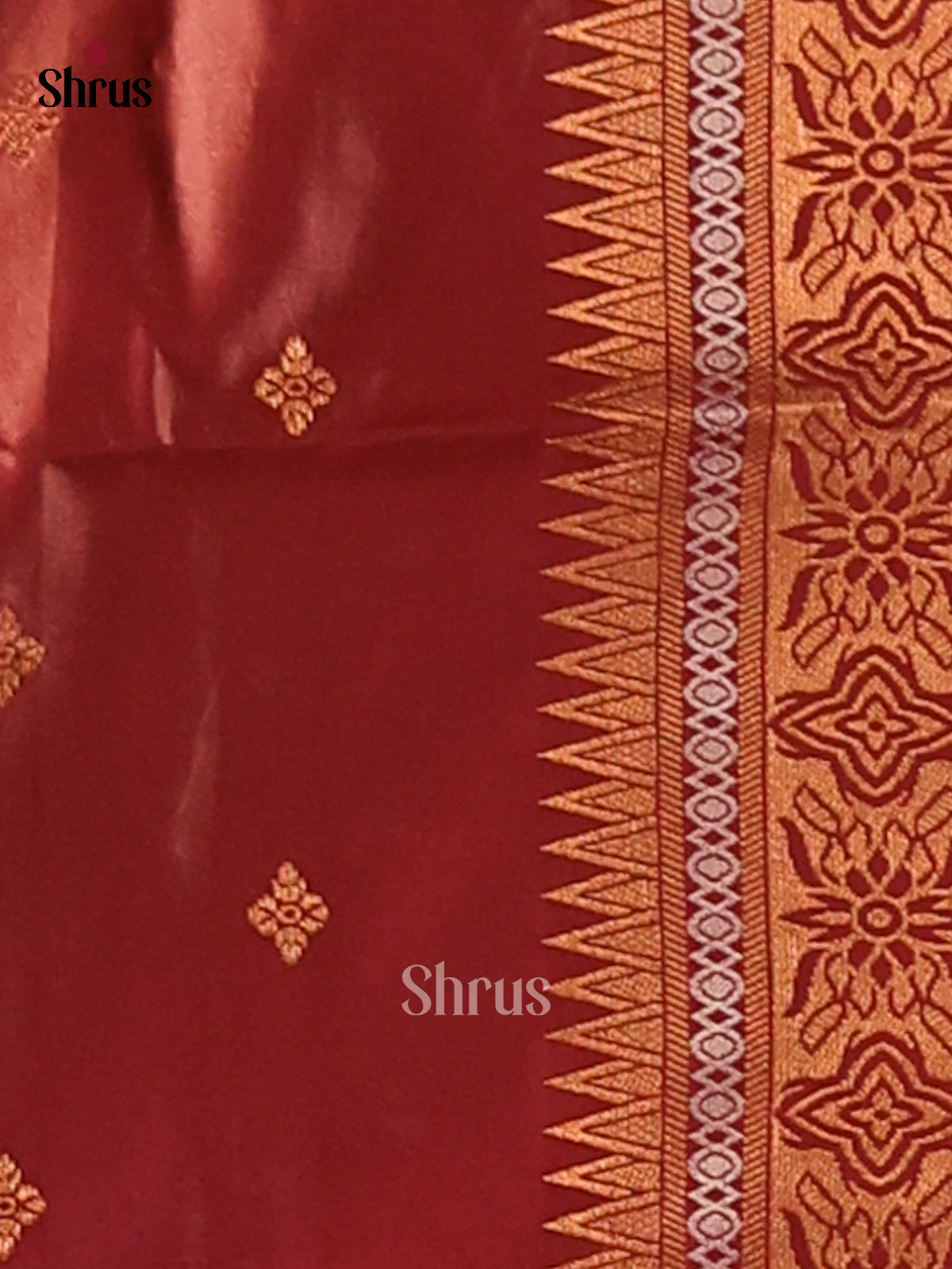 Arakku Maroon - Semi Softsilk Saree - Shop on Shrus.com