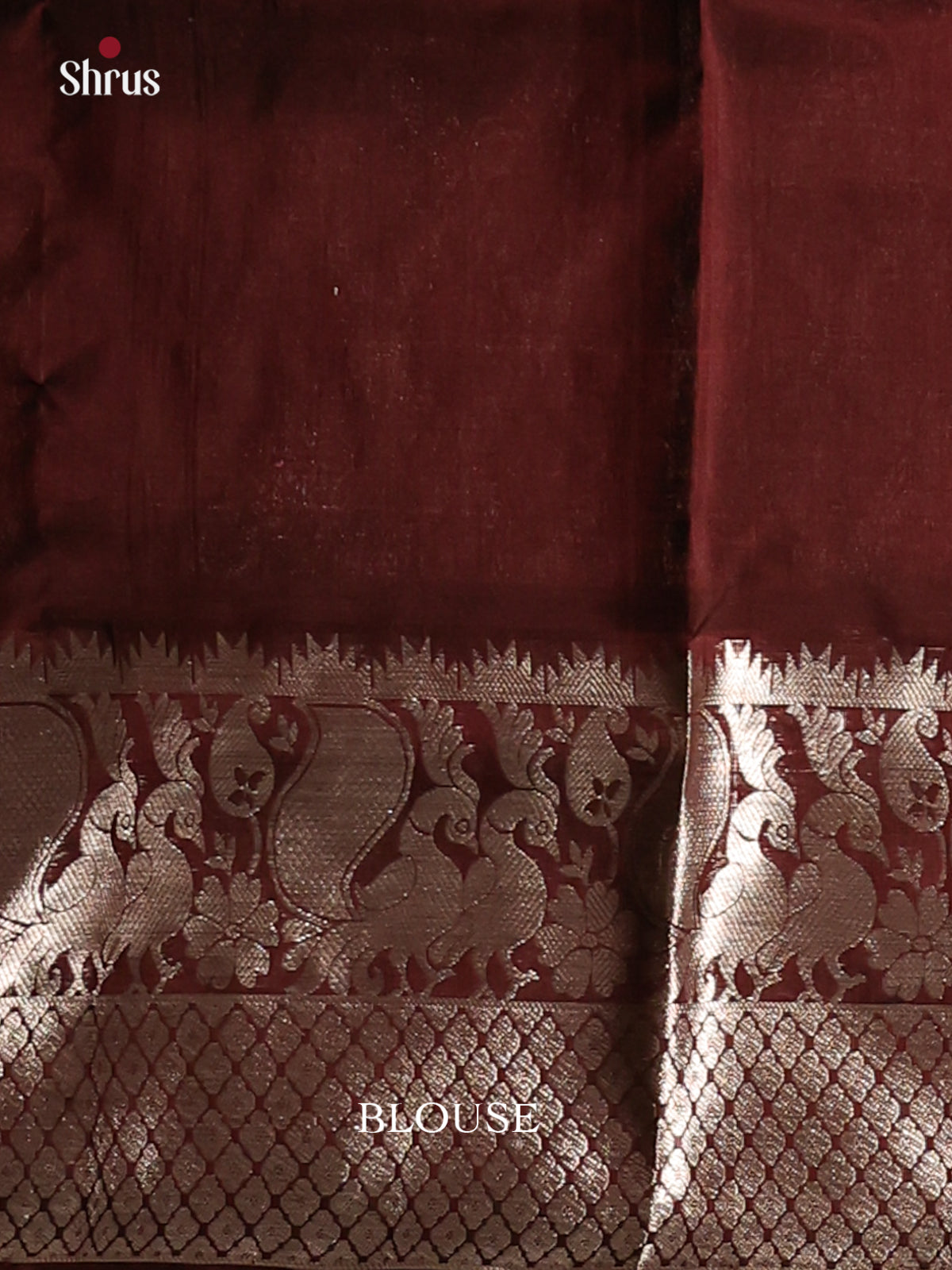 Elegant Grey Venkatagiri silk Saree with zari checks, butta & brown brocade pallu - Shop on Shrus.com