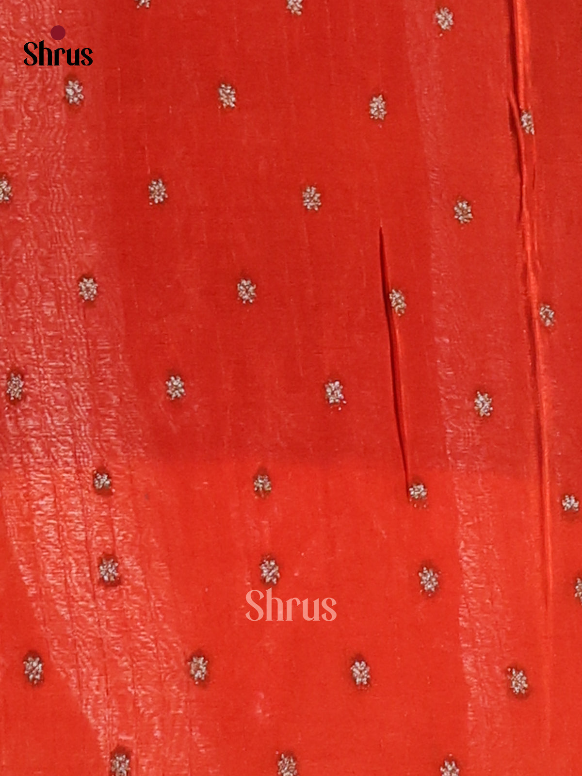 Maroon & Red - Semi Georgette Saree - Shop on Shrus.com