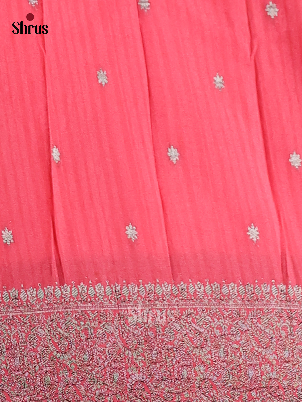 Pink(Single Tone)- Semi Georgette Saree - Shop on Shrus.com