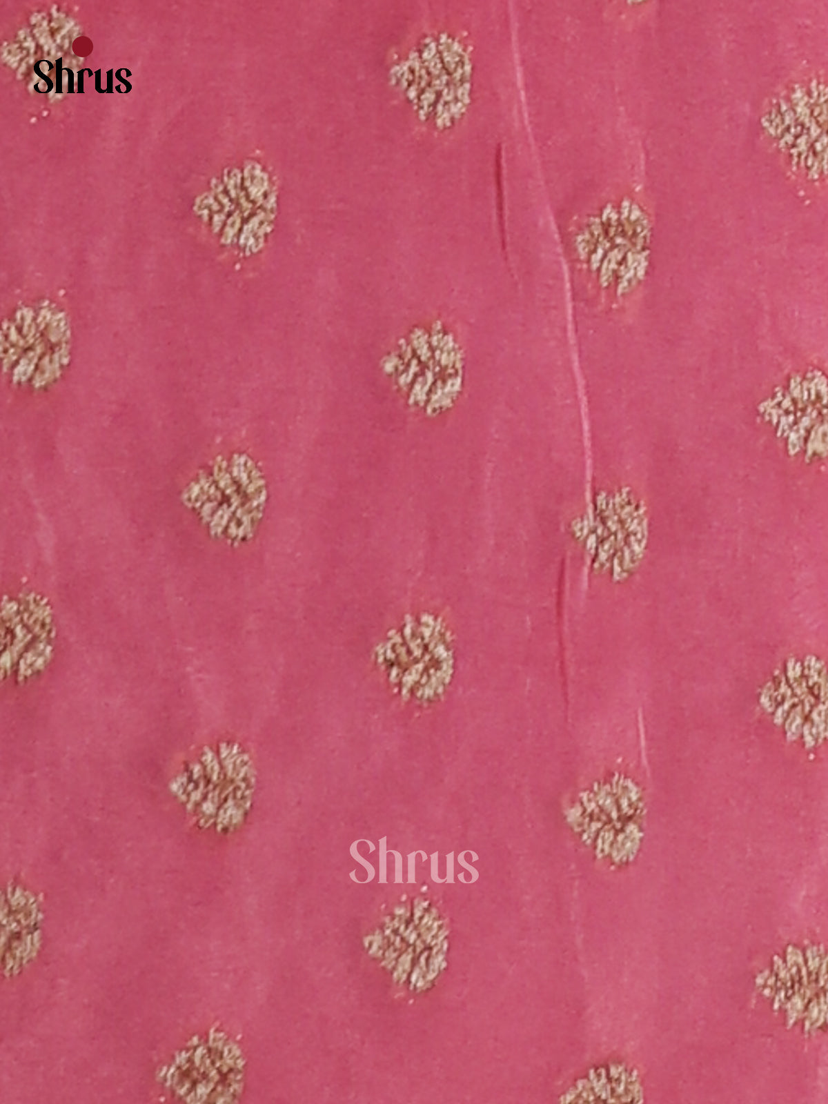 Pink(Single Tone) - Semi Georgette Saree - Shop on Shrus.com