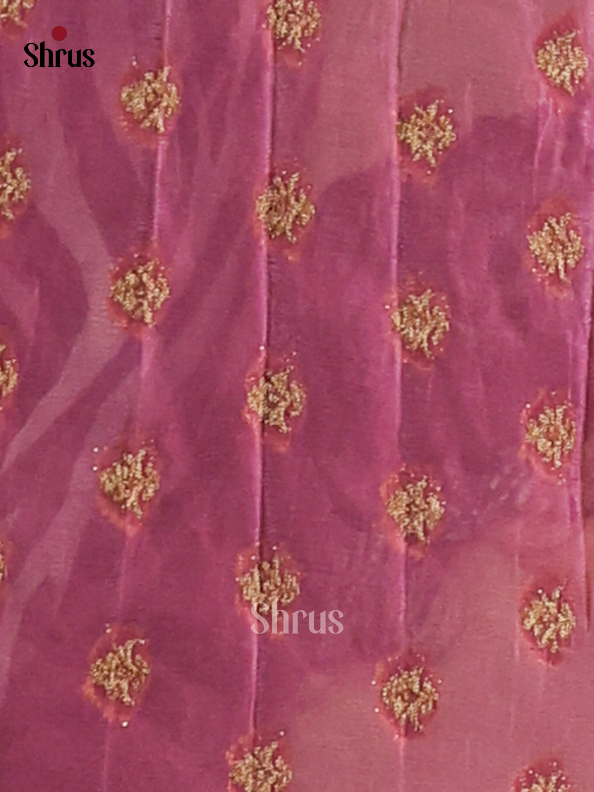 Rose Pink(Single Tone)- Semi Georgette Saree - Shop on Shrus.com