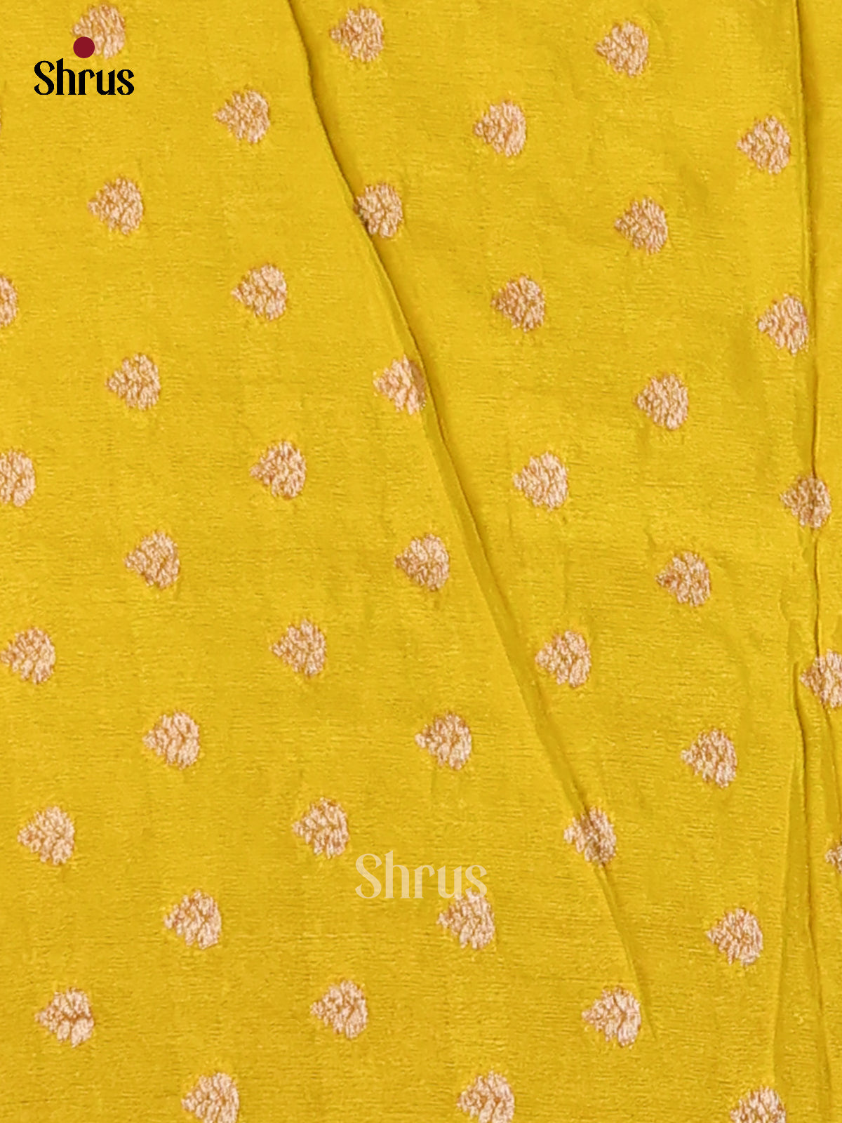 Mustardy Green(Single Tone)- Semi Georgette Saree - Shop on Shrus.com