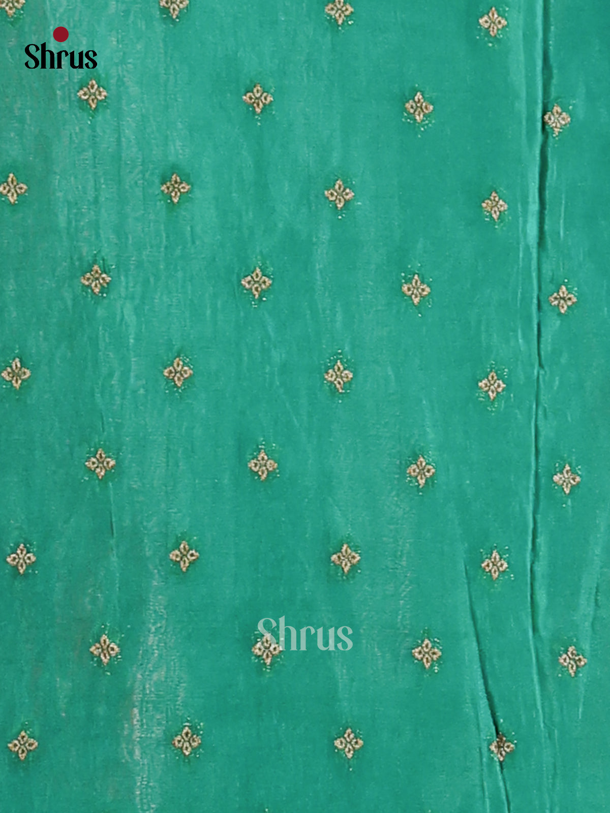 Green(Single Tone) - Semi Georgette Saree - Shop on Shrus.com
