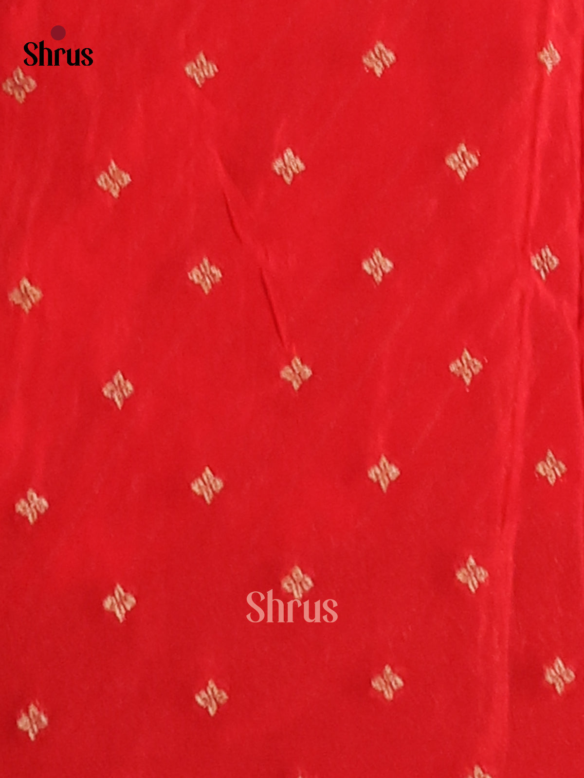 Red(Single tone) - Semi Georgette Saree - Shop on Shrus.com