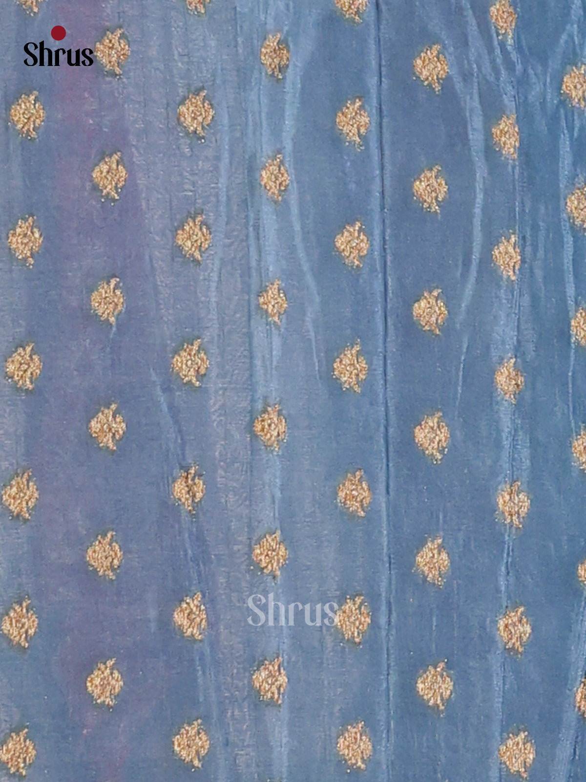 Blue(Single Tone) - Semi Georgette Saree - Shop on Shrus.com