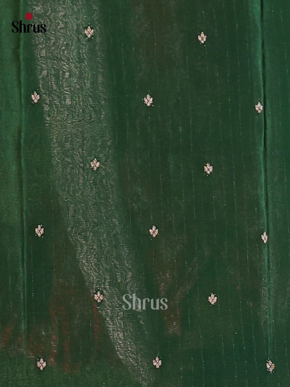 Green(Single Tone) - Semi Georgette Saree - Shop on Shrus.com