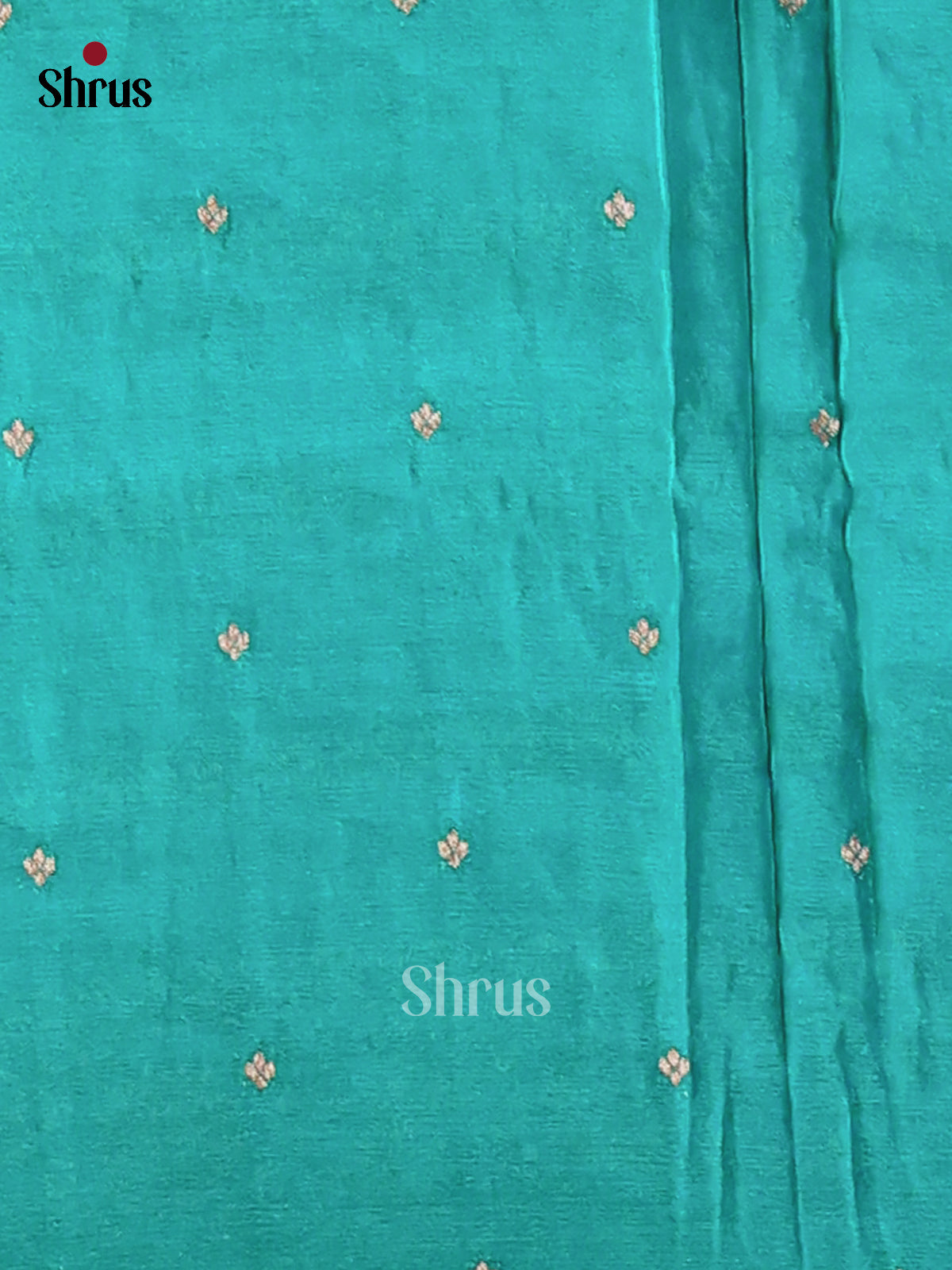 Teal(Single Tone) - Semi Georgette Saree - Shop on Shrus.com