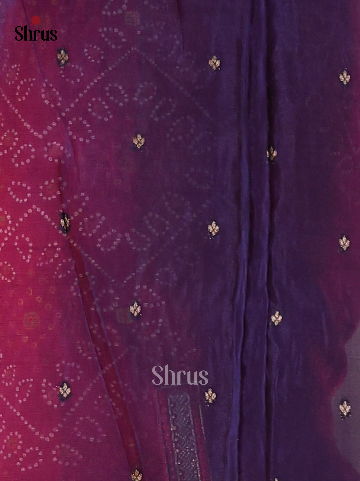 Blue(Single Tone)- Semi Georgette Saree - Shop on Shrus.com