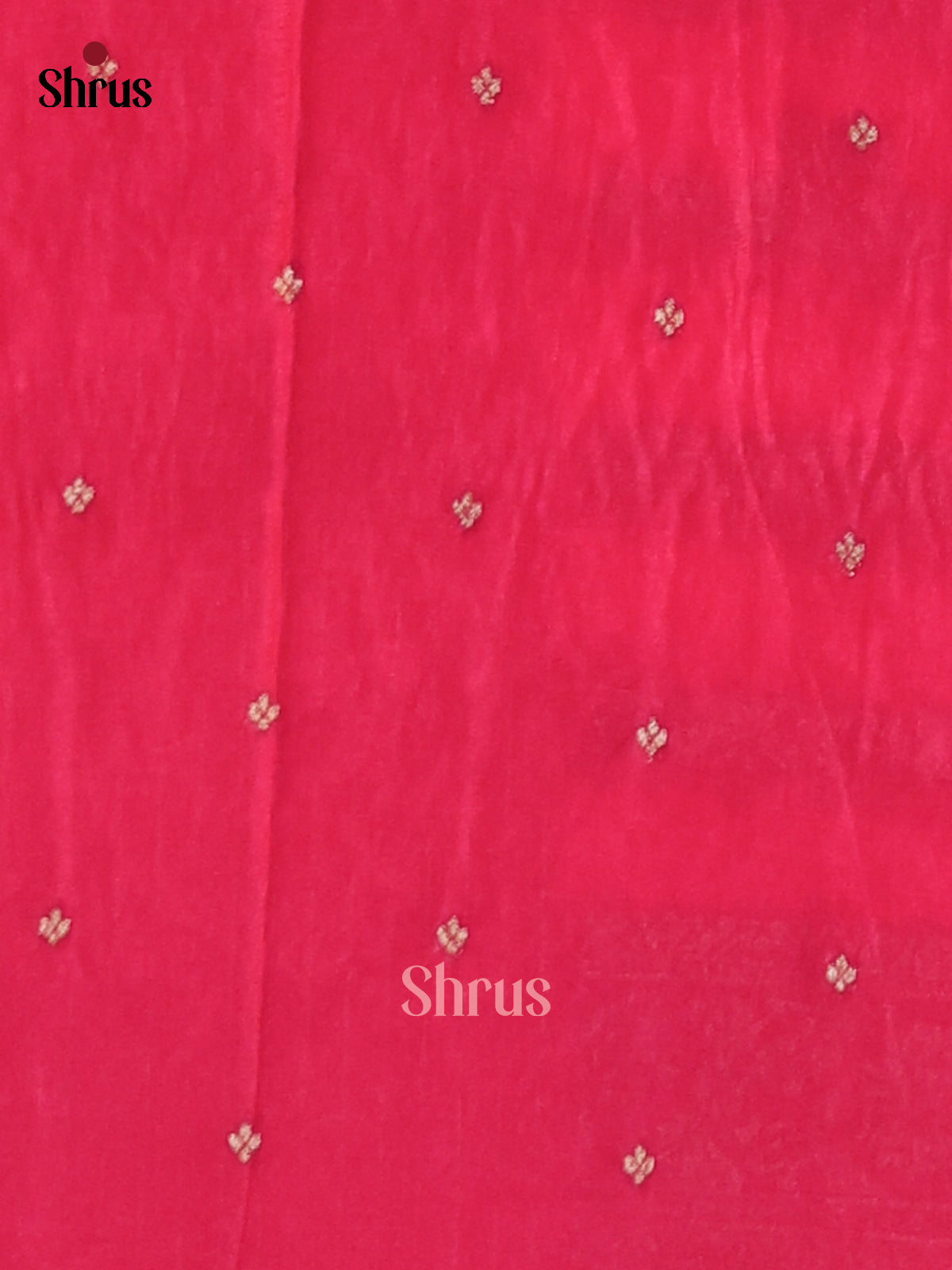 Deep Pink(Single Tone)- Semi Georgette Saree - Shop on Shrus.com