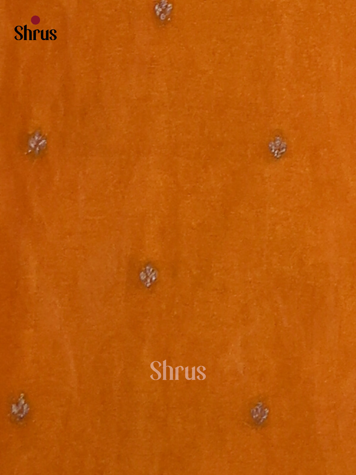 Orange(Single Tone)- Semi Georgette Saree - Shop on Shrus.com