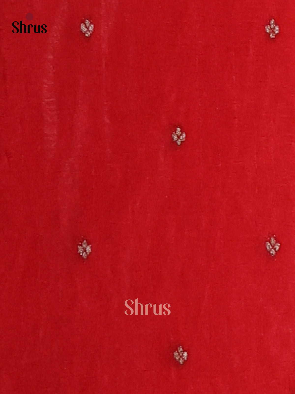 Red(Single Tone)- Semi Georgette Saree - Shop on Shrus.com