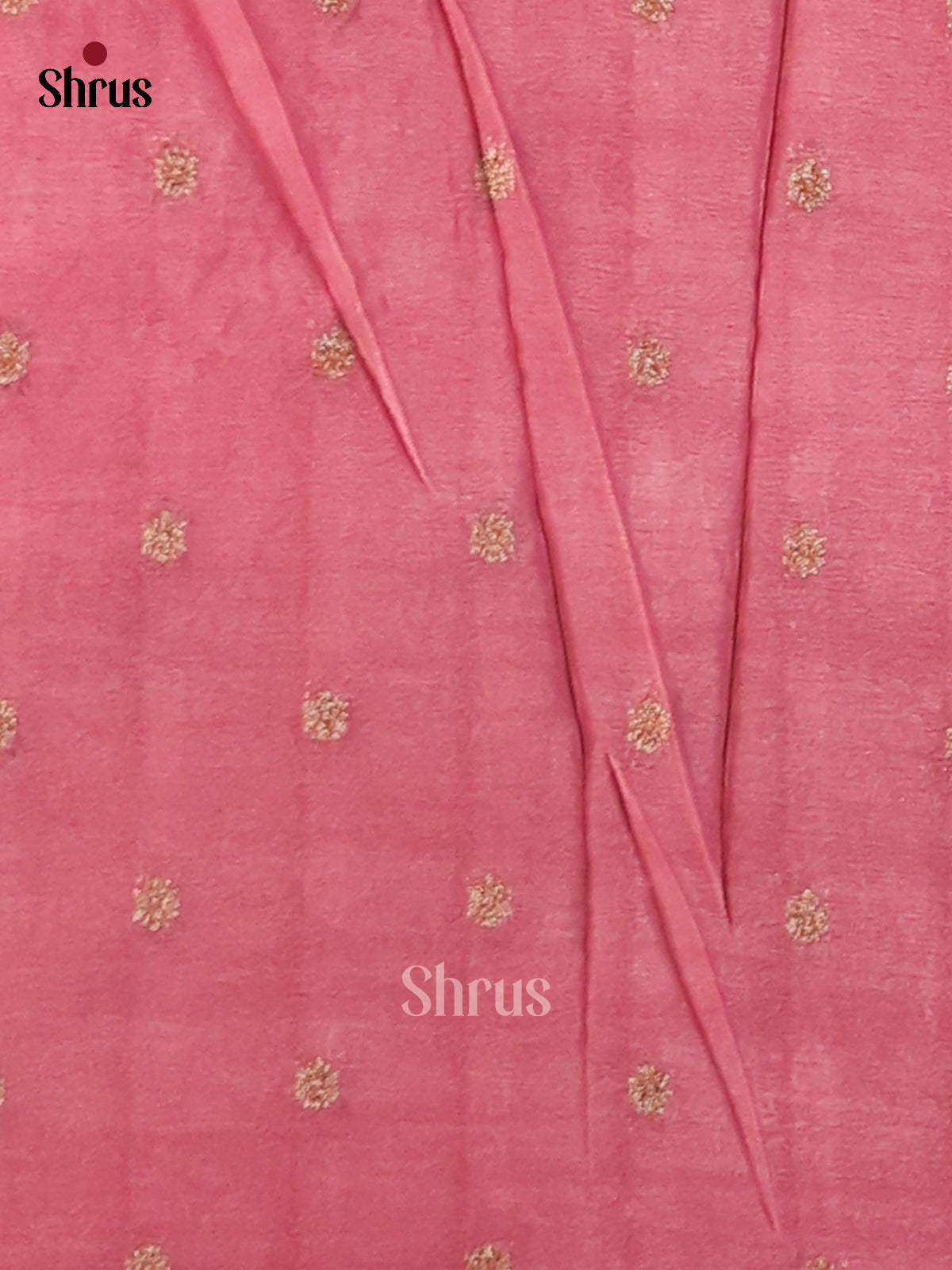 Pink(Single Tone) - Semi Georgette Saree - Shop on Shrus.com