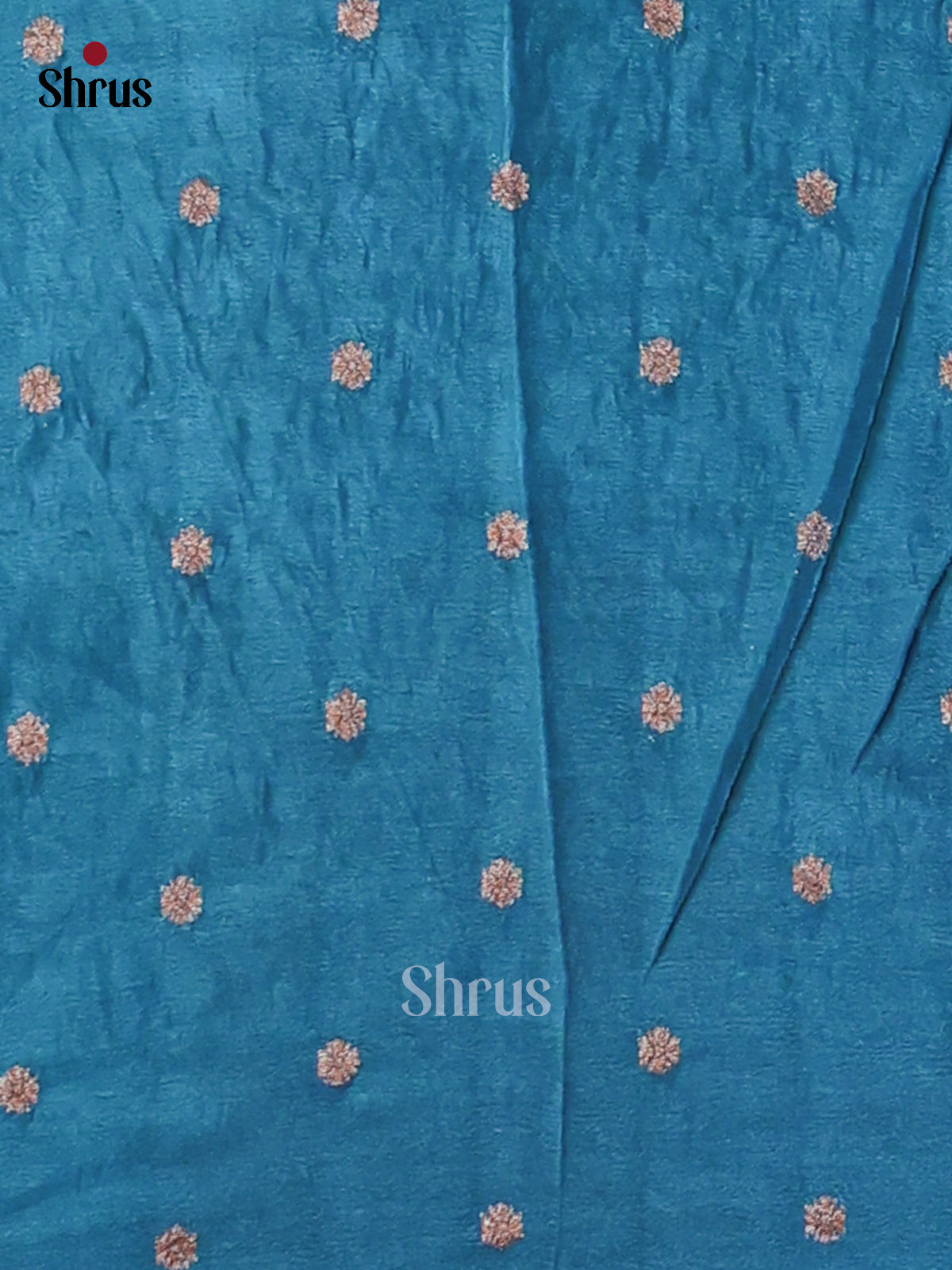 Blue(Single Tone)- Semi Georgette Saree - Shop on Shrus.com