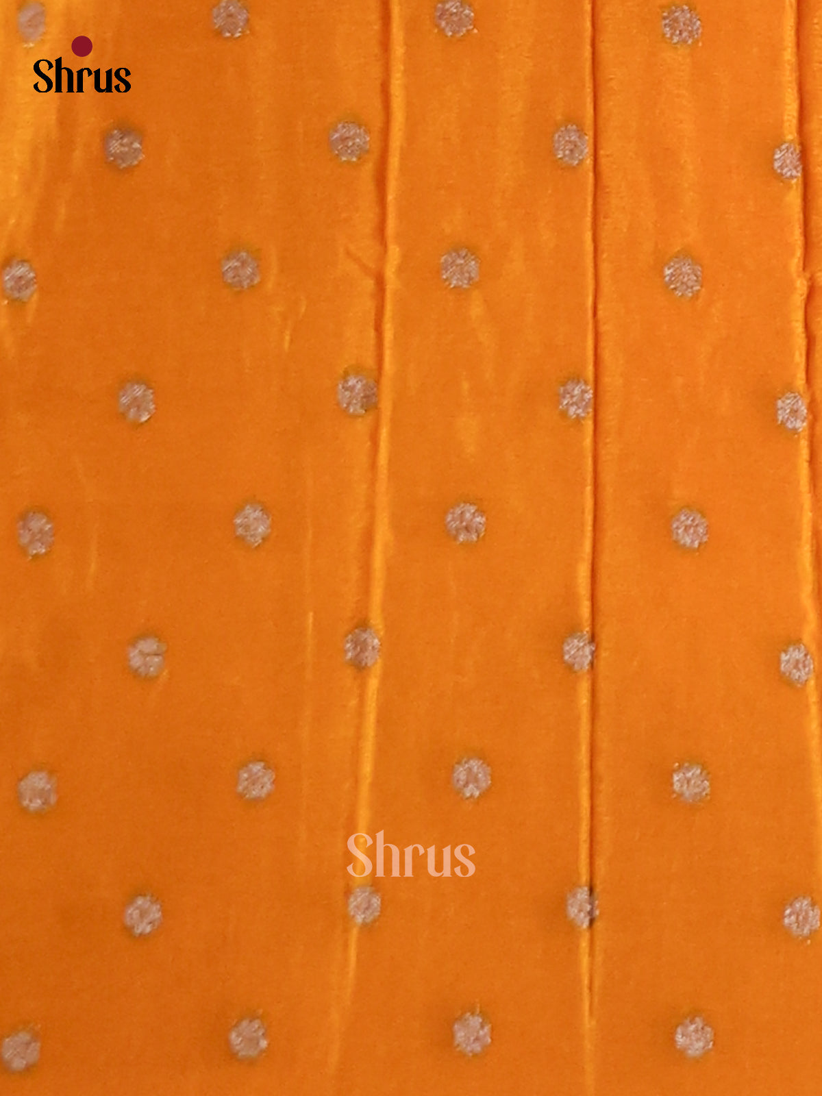 Orange(Single Tone) - Semi Georgette Saree - Shop on Shrus.com