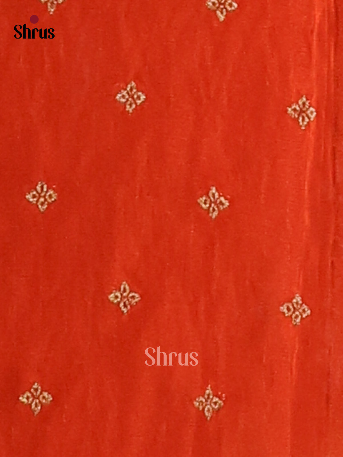 Red(single tone) - Semi Georgette Saree - Shop on Shrus.com