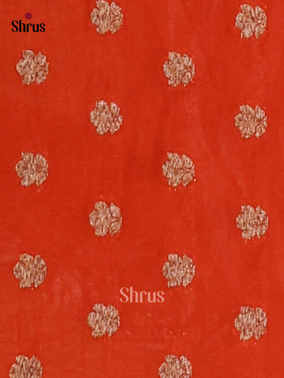 Orange(Single Tone) - Semi Georgette Saree - Shop on Shrus.com
