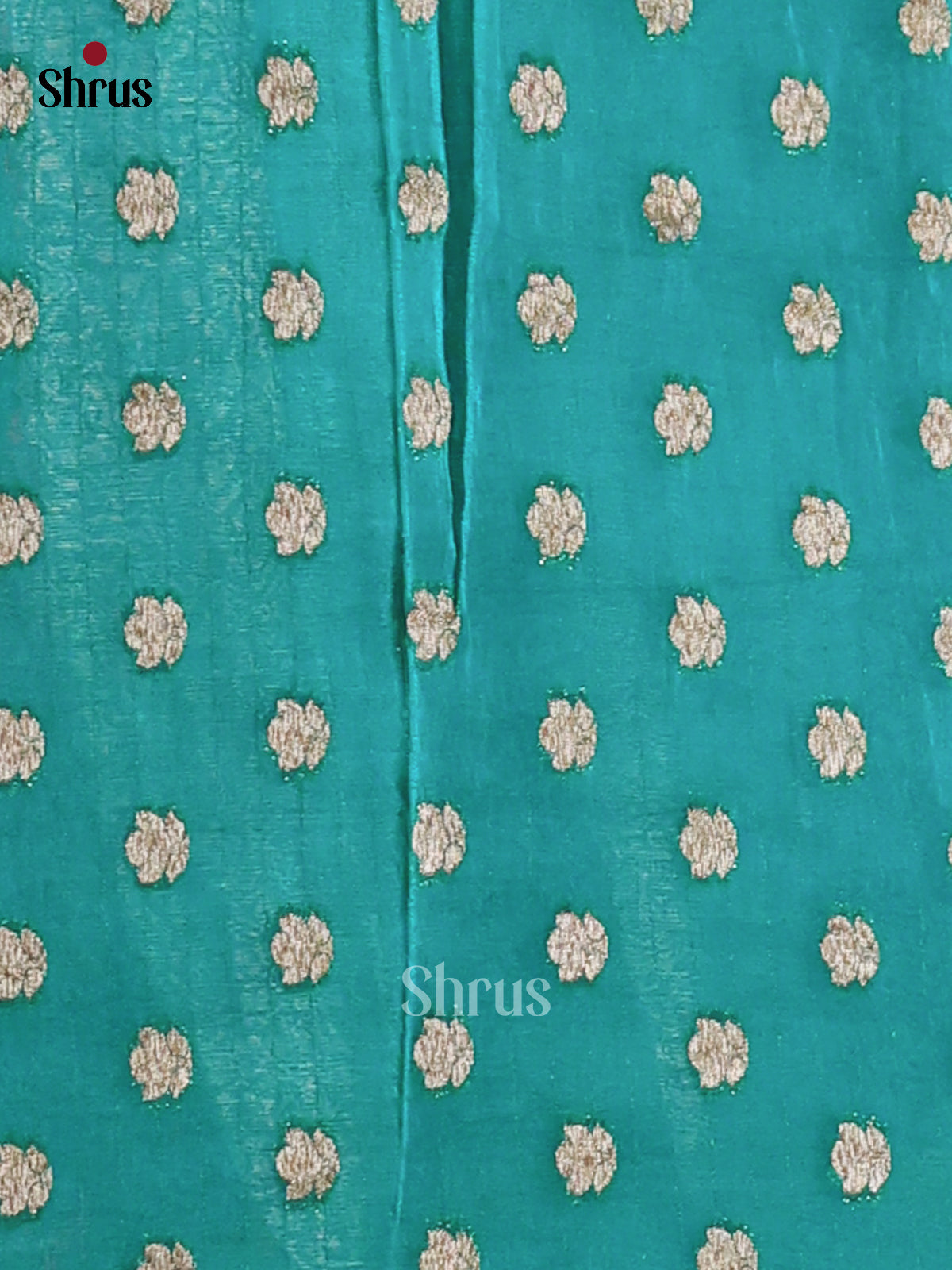 Teal Blue(Single Tone) - Semi Georgette Saree - Shop on Shrus.com