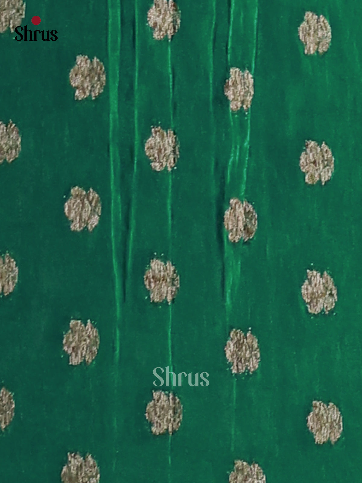 Green(SIngle Tone)- Semi Georgette Saree - Shop on Shrus.com