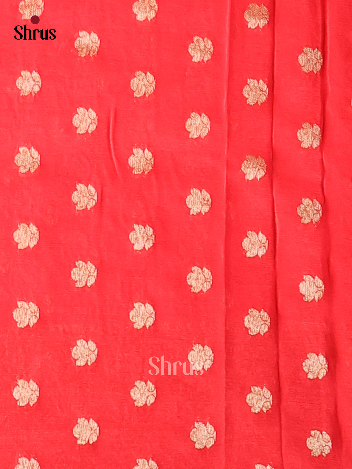 Red(Single Tone) - Semi Georgette Saree - Shop on Shrus.com
