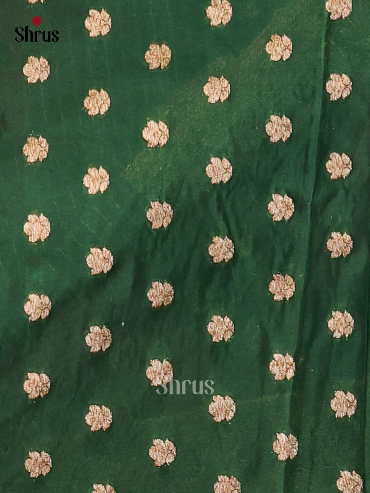 Green(Single Tone) - Semi Georgette Saree - Shop on Shrus.com