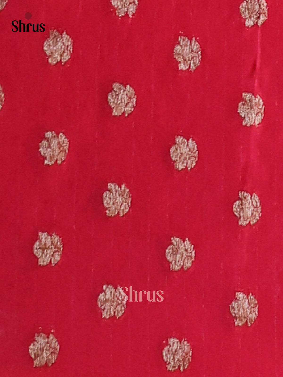Red(SIngle tone) - Semi Georgette Saree - Shop on Shrus.com