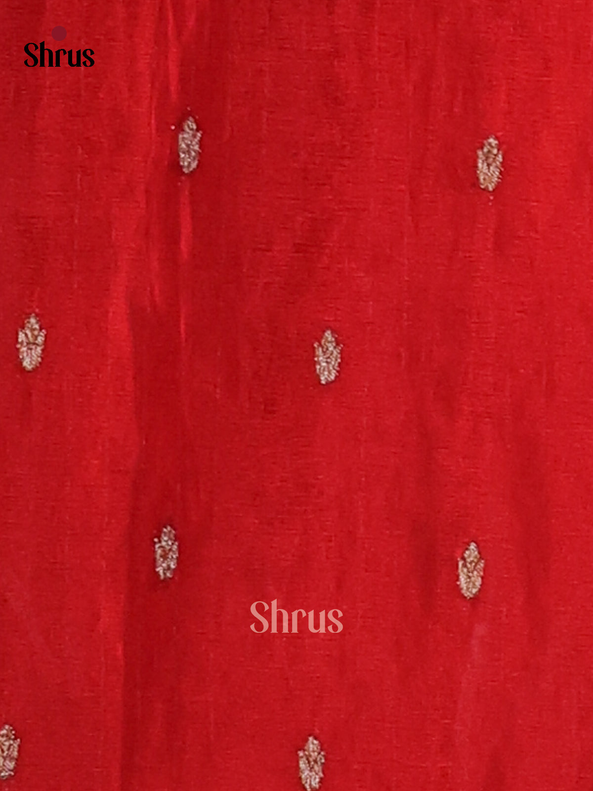 Red(SIngle Tone) - Semi Georgette Saree - Shop on Shrus.com