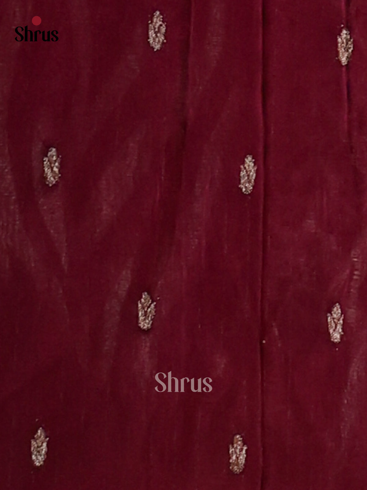 Maroon(Single Tone) - Semi Georgette Saree - Shop on Shrus.com