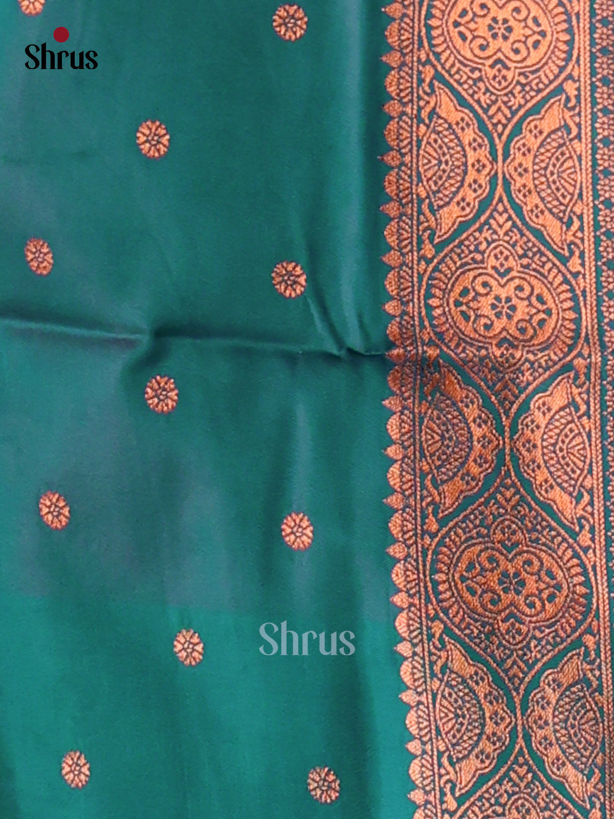 Purple & Green - Semi Softsilk Saree - Shop on Shrus.com