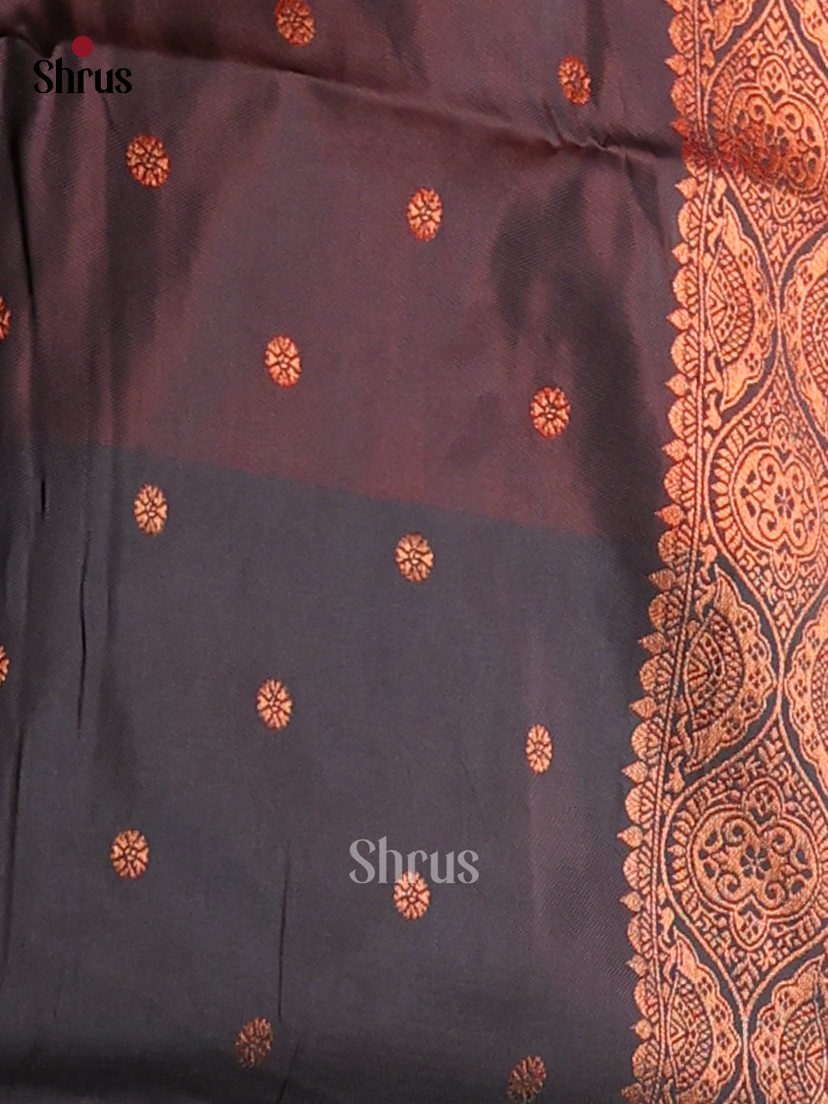 Red & Green - Semi Softsilk Saree - Shop on Shrus.com