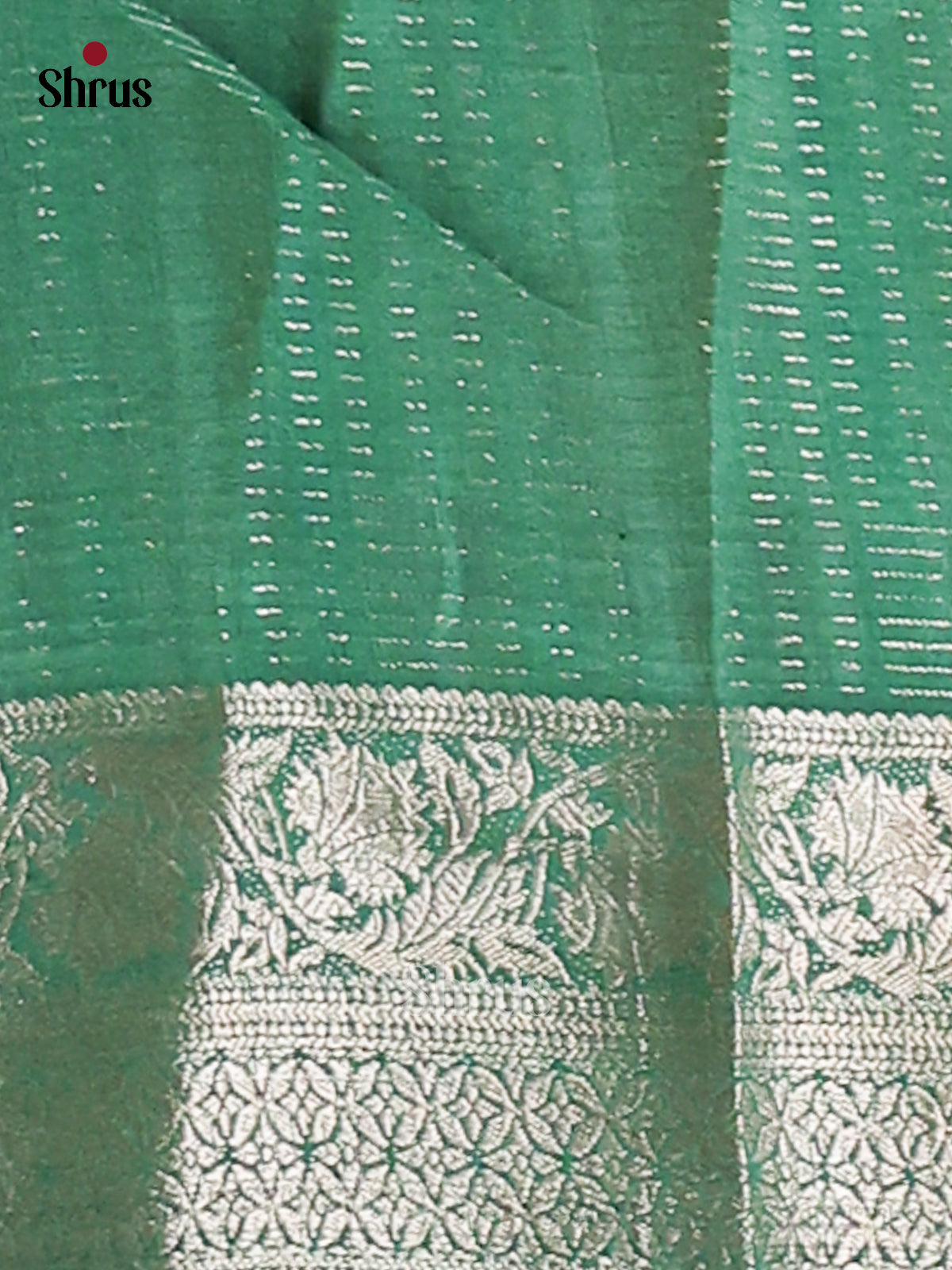 Red & Green - Semi Mysore silk saree - Shop on Shrus.com