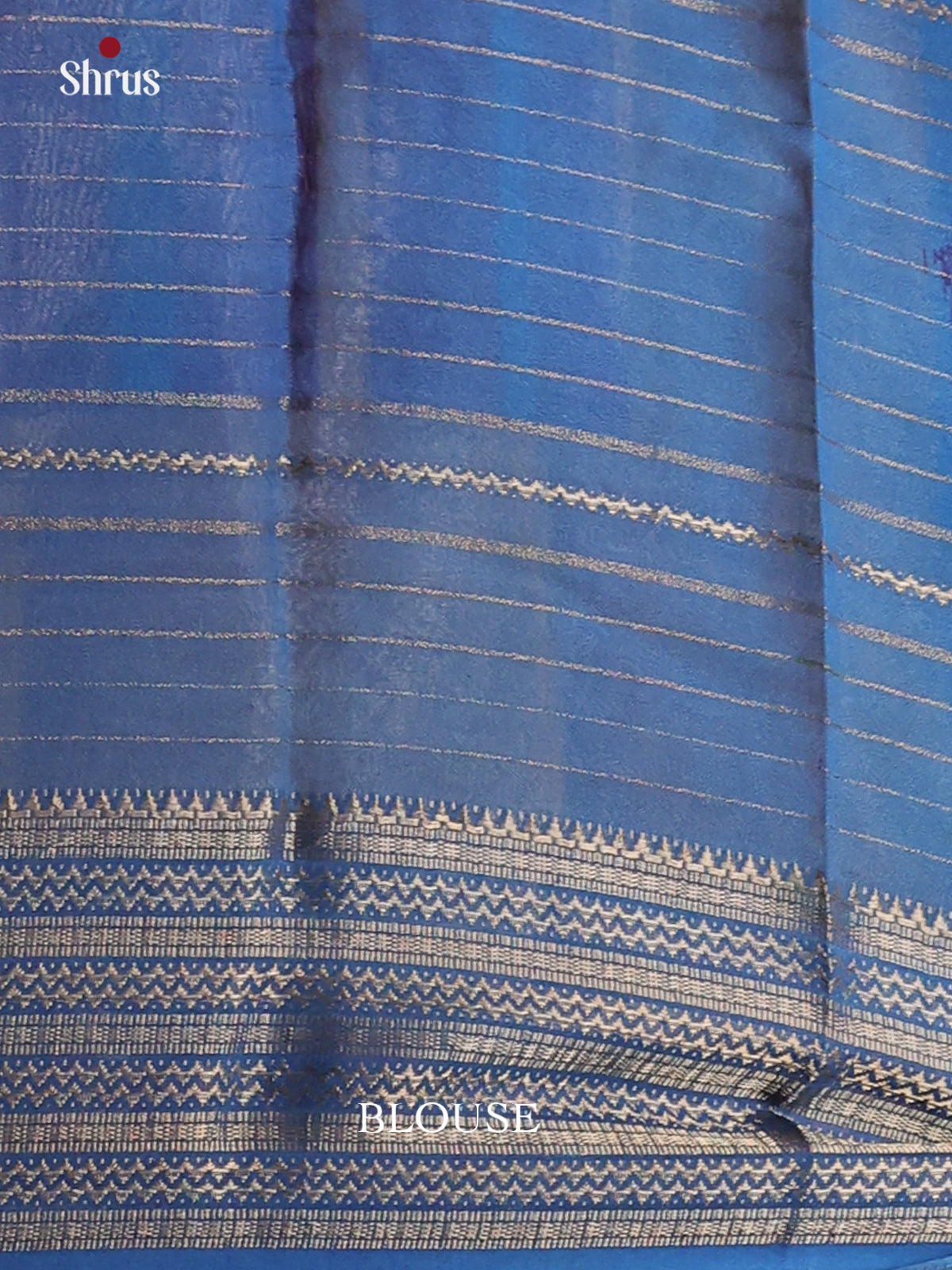 Purple & Blue - Semi Mysoresilk Saree - Shop on Shrus.com