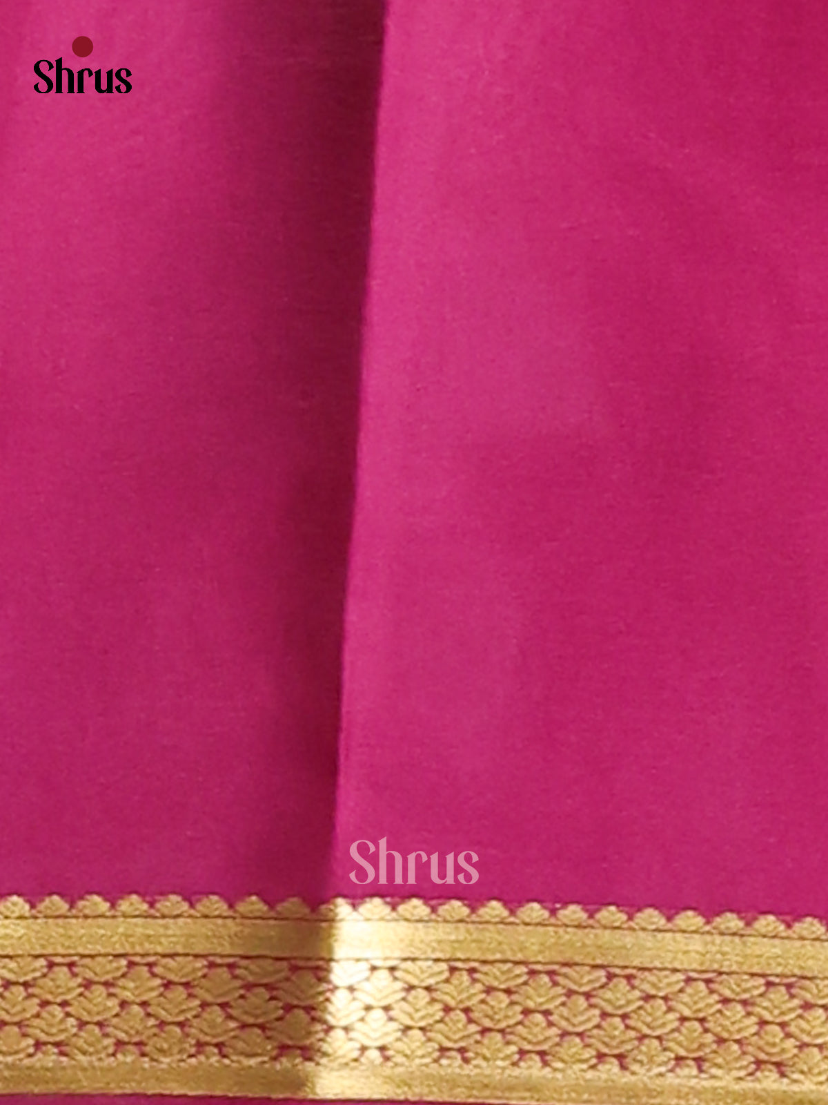Dark Green & Purple - Mysore Silk Saree - Shop on Shrus.com