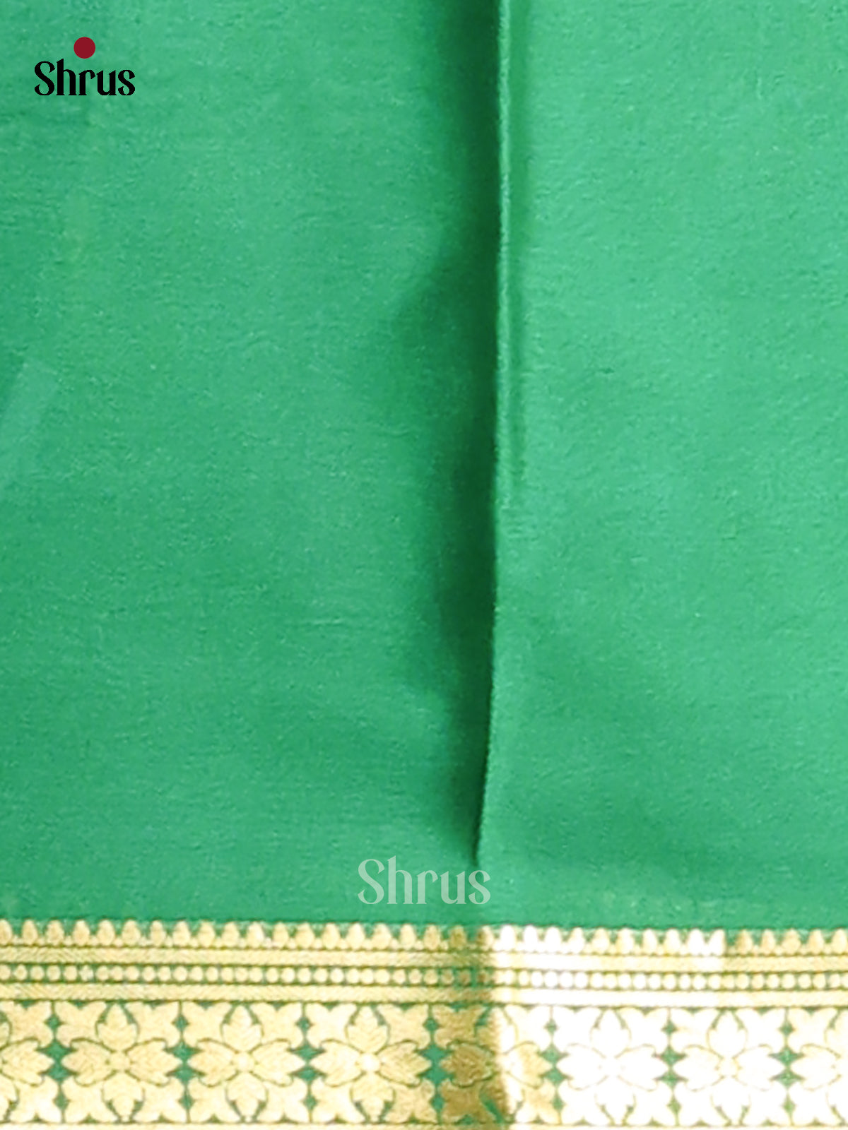 Pink & Green - Mysore Silk Saree - Shop on Shrus.com