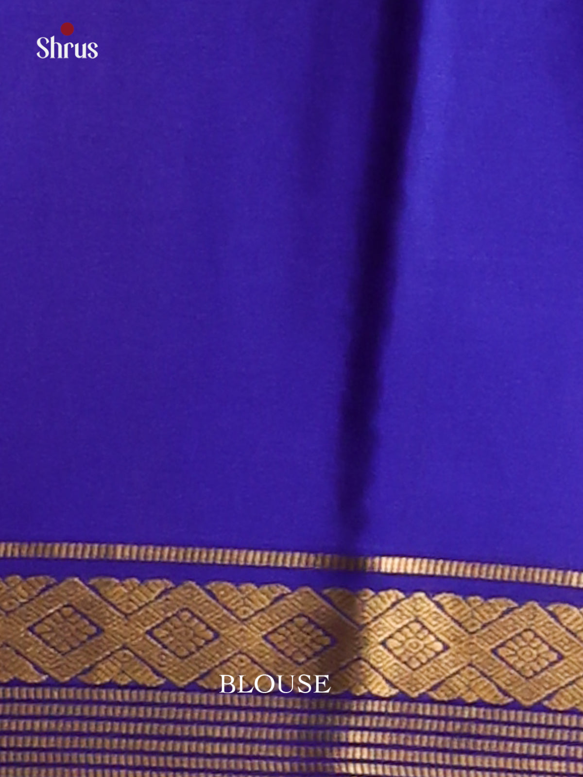 Orange & Blue - Mysore Silk Saree-1