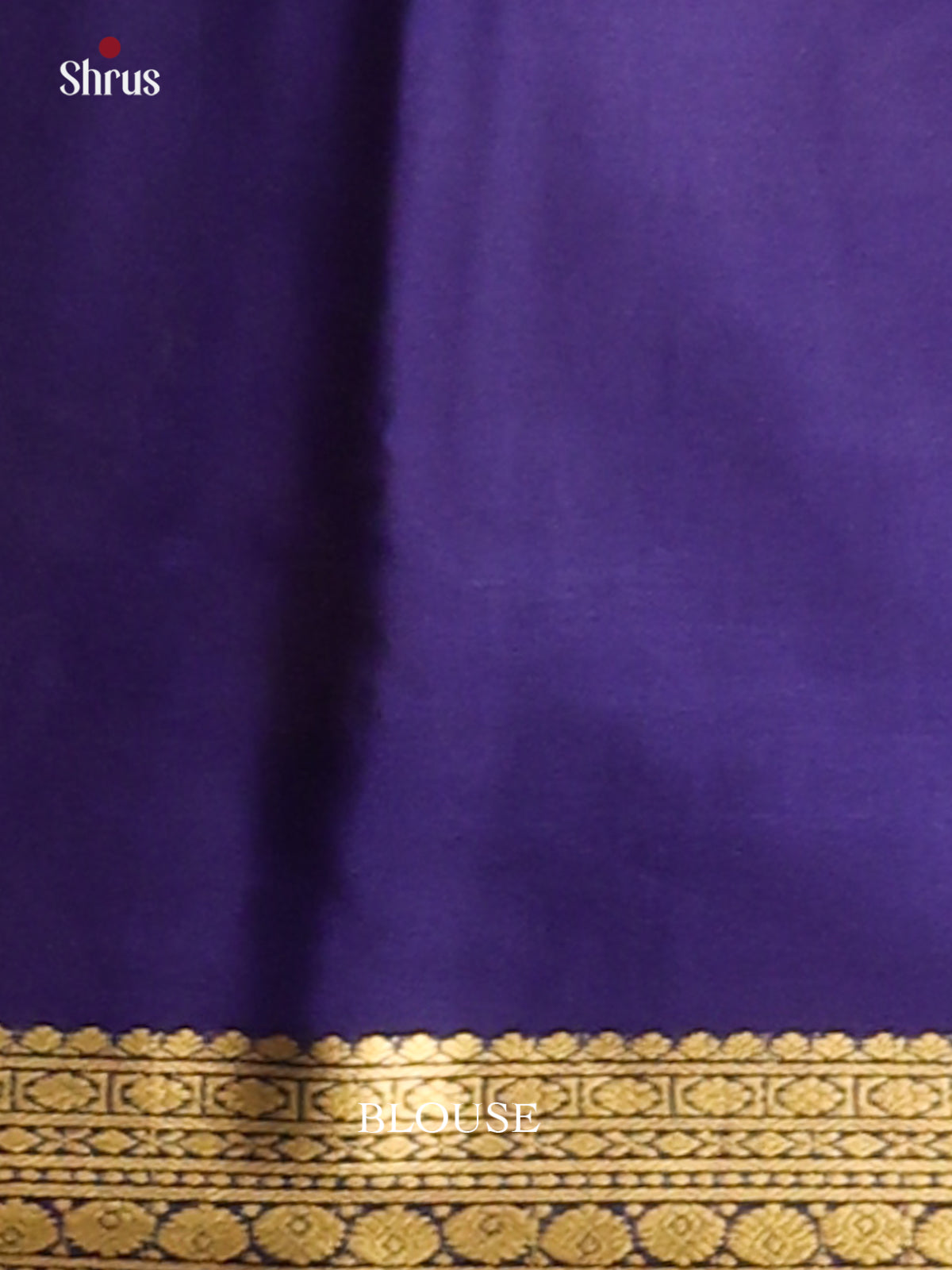 Pastel Blue & Blue - Mysore Silk Saree-1