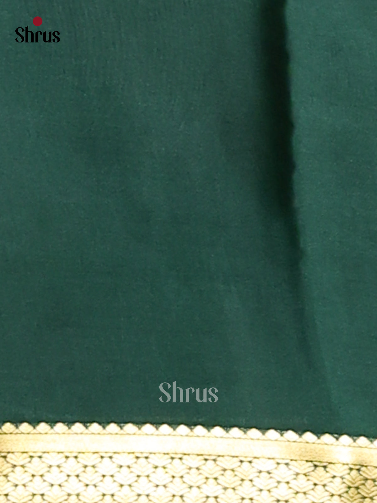 Maroon & Green - Mysore Silk Saree-1