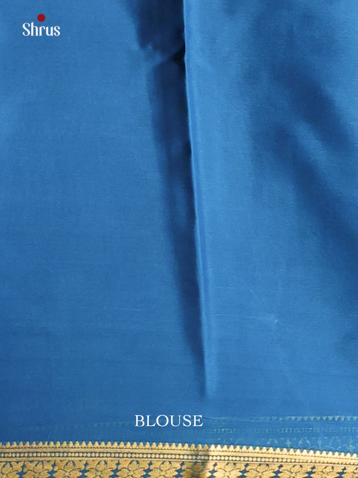 Brown & Blue - Mysore Silk Saree-1