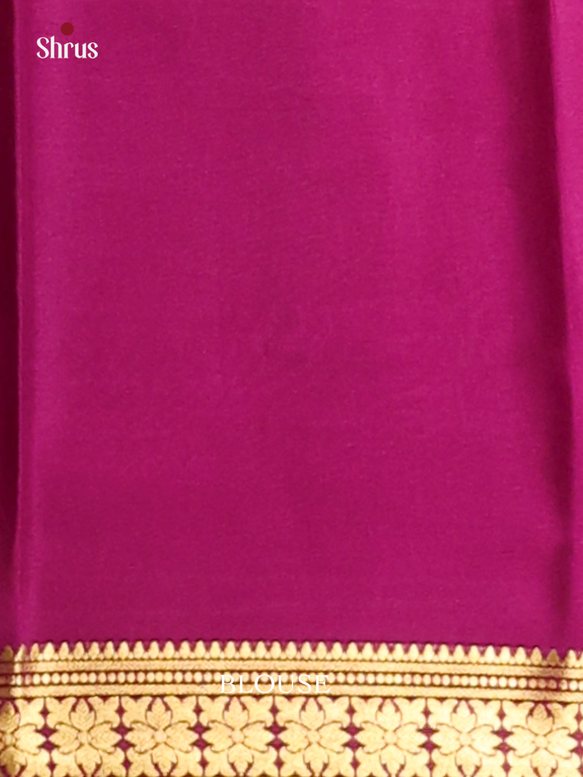 Pink & Purple- Mysore Silk Saree - Shop on Shrus.com