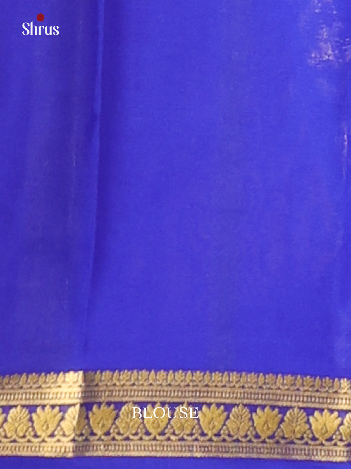 Sky Blue & Blue- Mysore Silk Saree-1
